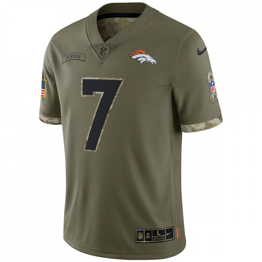 John Elway Denver Broncos 2022 Salute To Service Retired Player Limited Jersey - Olive-Profan Arena